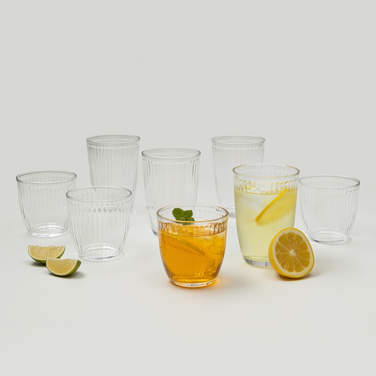 메종오브제 몬즈 플리츠 글라스270+380ml 8P