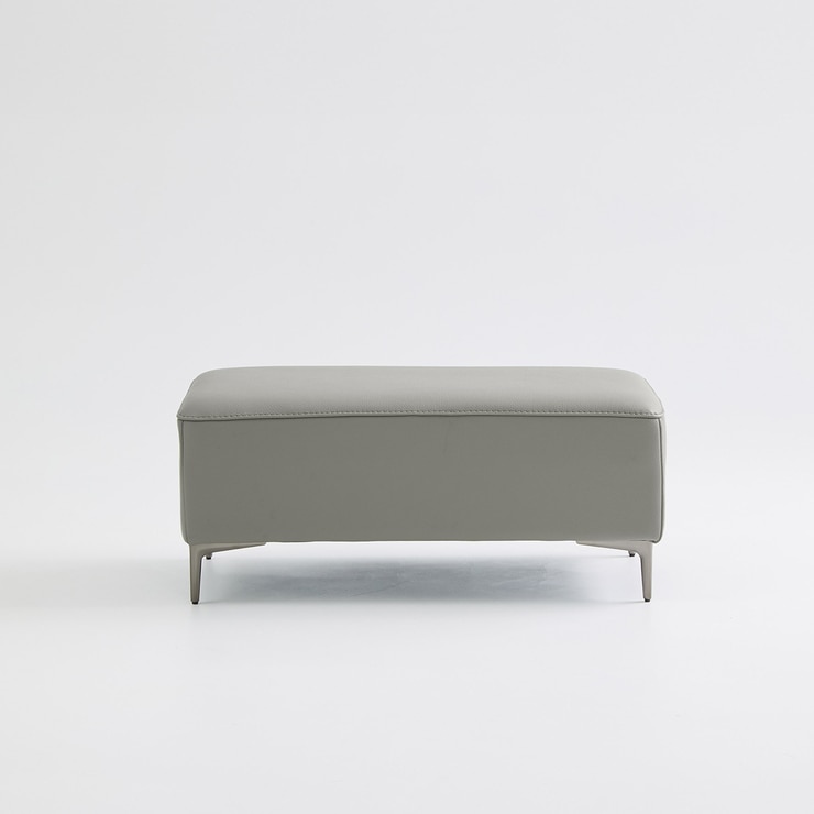 UND NA17 전체 천연 이태리 슈렁큰통가죽 보조스툴