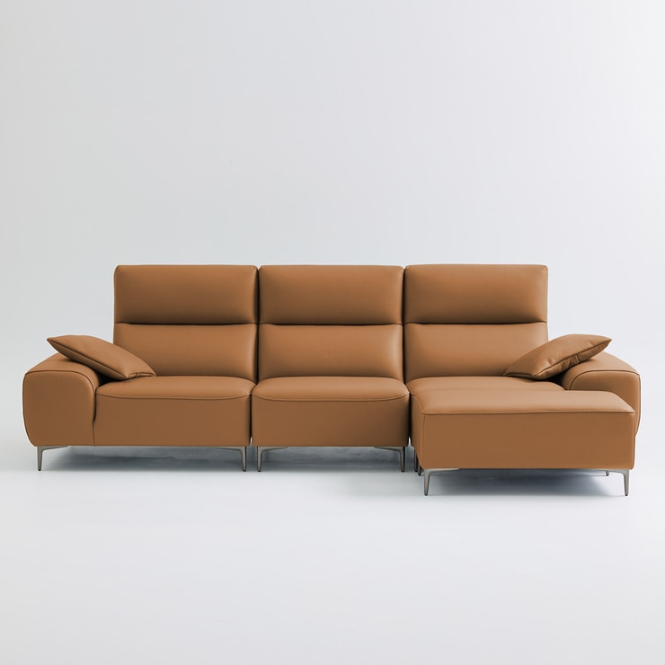 UND NA17 전체 천연 이태리 슈렁큰통가죽 4인 소파+보조스툴