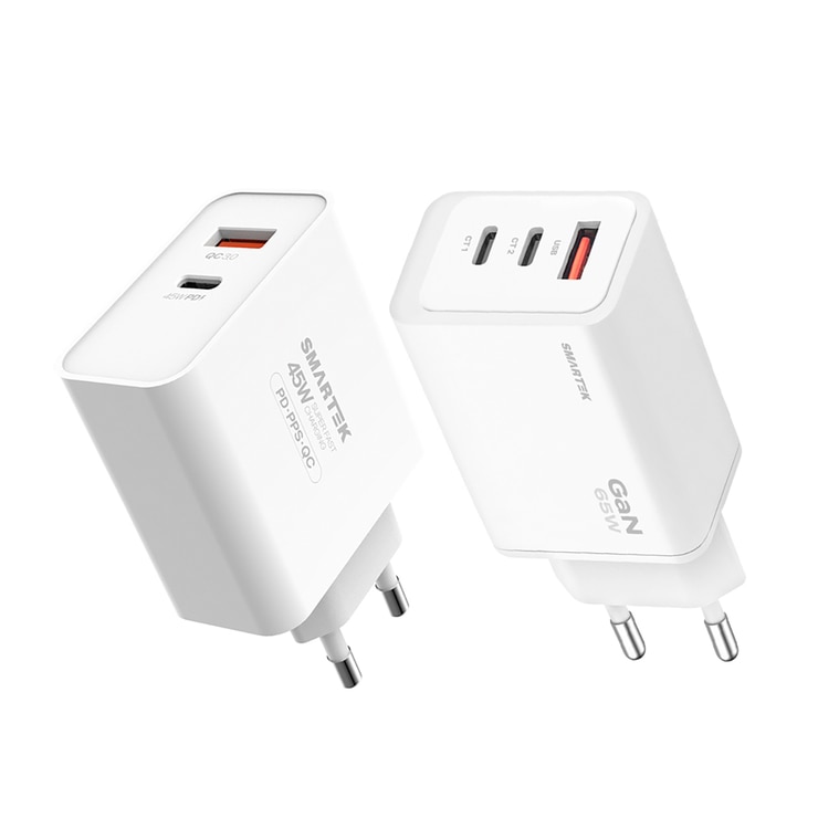 스마텍 45W & 65W GaN 충전기 세트