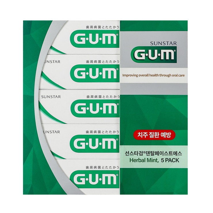 G.U.M 덴탈 치약 155g x 5개입