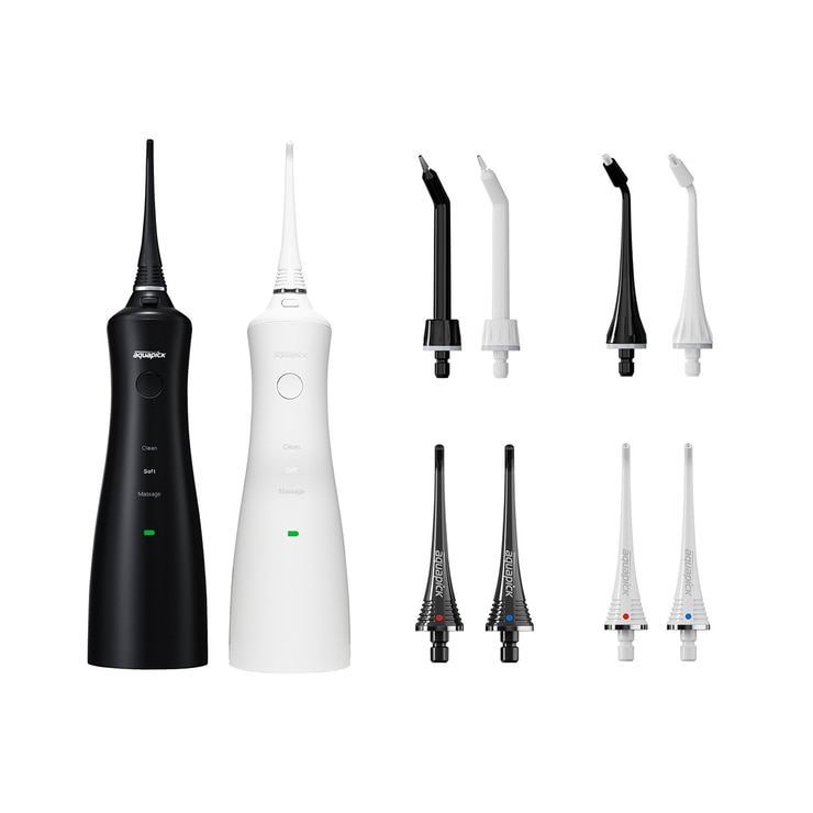 아쿠아픽 트윈팩 구강세정기 AQ-230 (화이트/블랙)