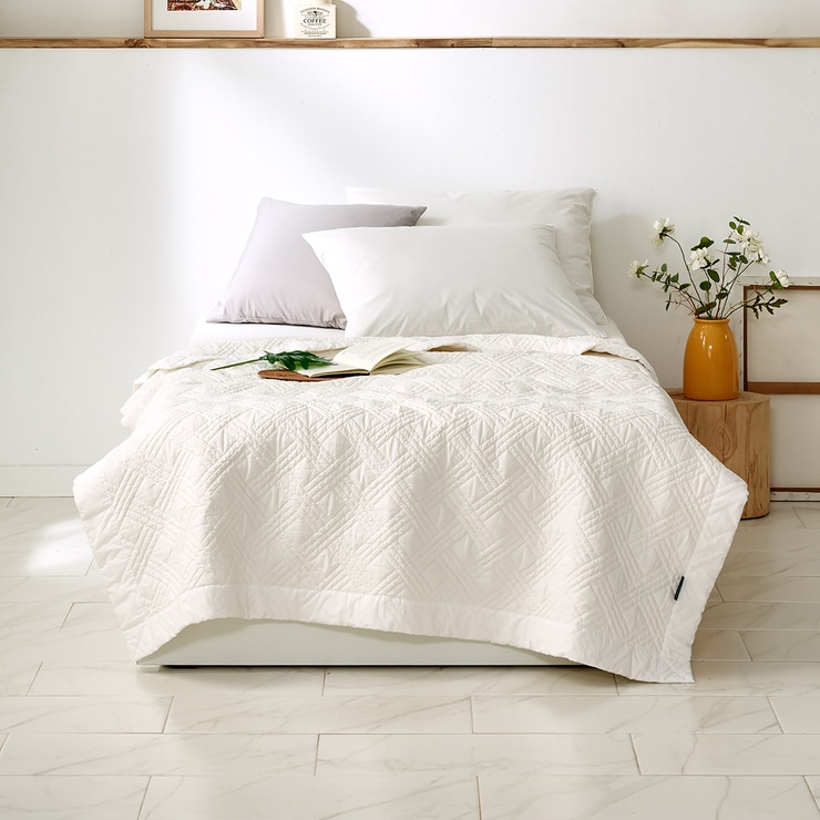 박홍근홈패션 워싱면 양모 스프레드 - 싱글