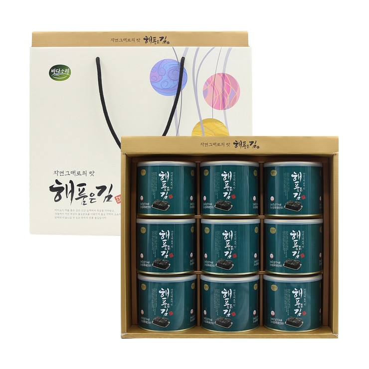 바다소리 해품은 김 9캔 선물세트