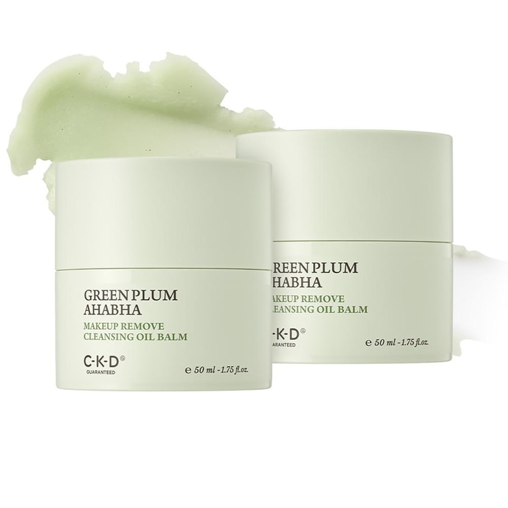 씨케이디 그린플럼 청매실 AHA BHA 갈아쓰는 클렌징 오일밤 50g x 2