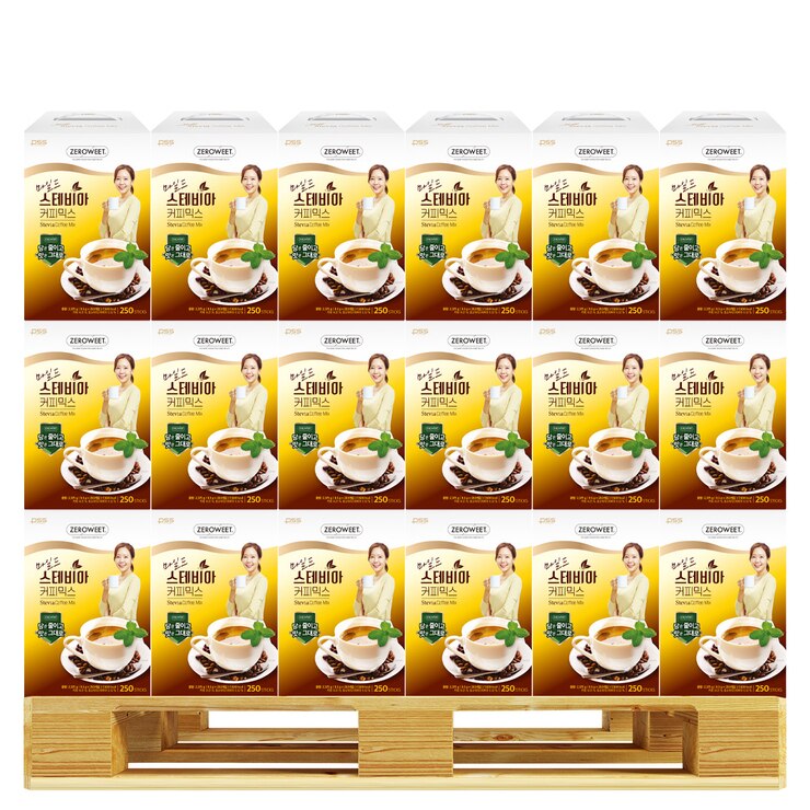 펄세스제로윗 마일드스테비아커피믹스 250ct x 90