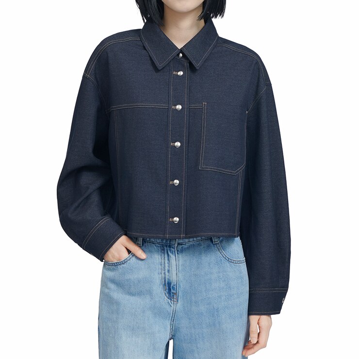 코데즈 컴바인 여성 데님라이크 재킷