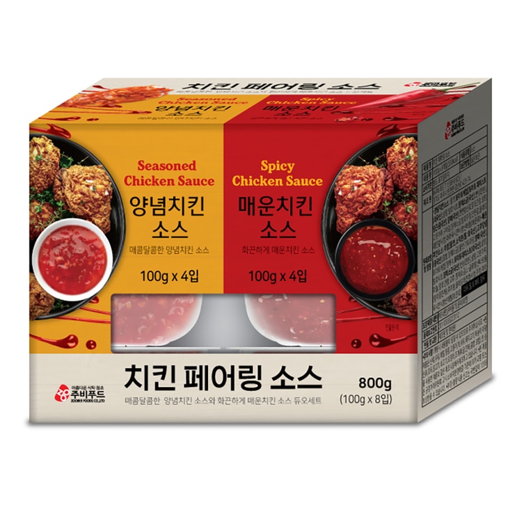 주비푸드 치킨 디핑 소스 100g x 8 /최소구매 2