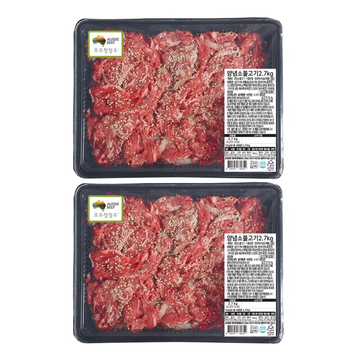 호주산 양념 소불고기 2.7kgx 2