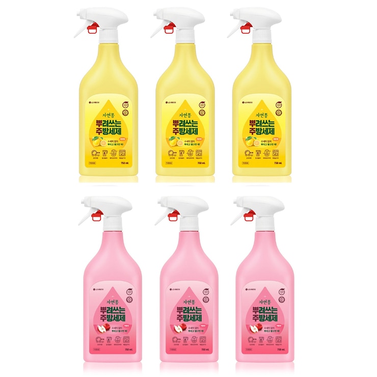 자연퐁뿌려쓰는주방세제750ml x 3