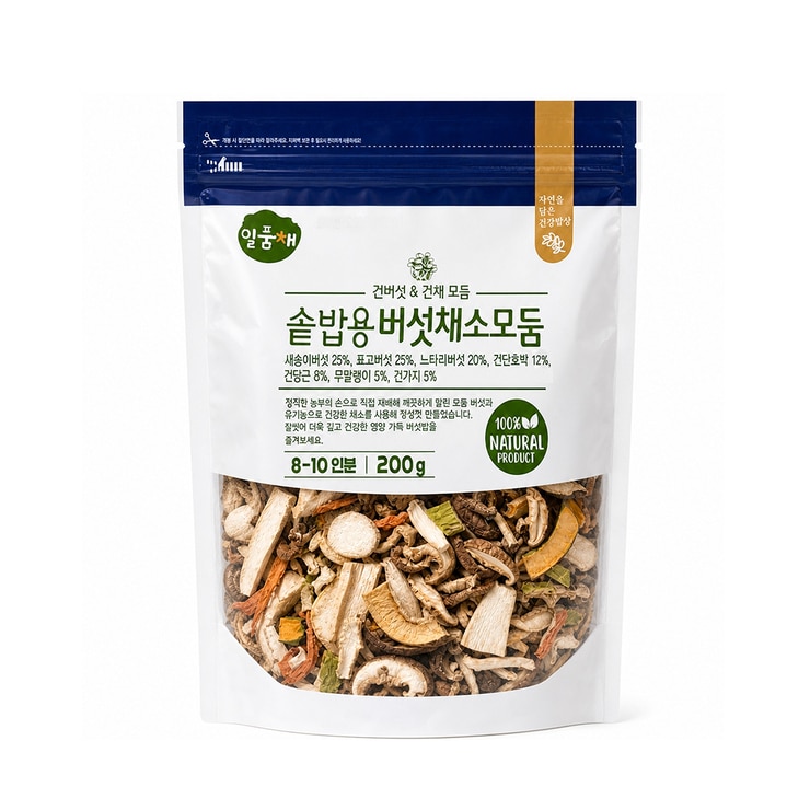 일품채 솥밥용 버섯채소 모둠 200g
