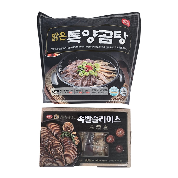 해드림맑은특양곰탕 1,060g x 2 + 족발슬라이스960