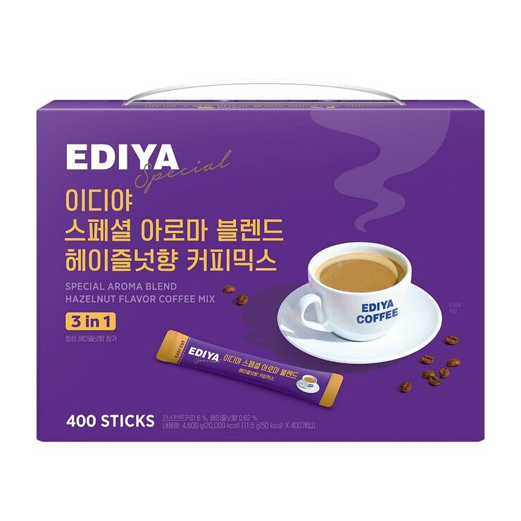 이디야 아로마블렌드 헤이즐넛향 커피믹스 11.5g x 400t