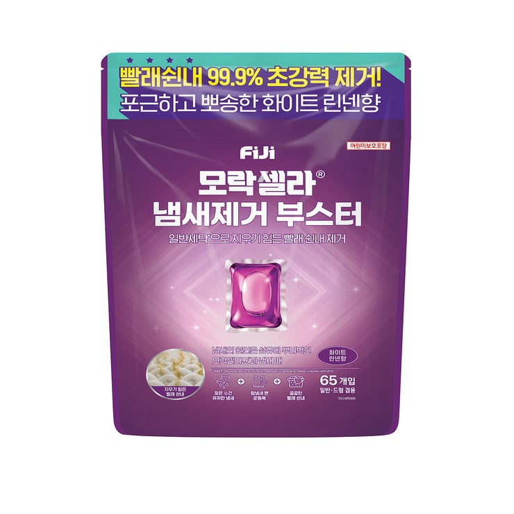 FiJi 모락셀라 냄새제 거부스터 화이트 린넨 65개
