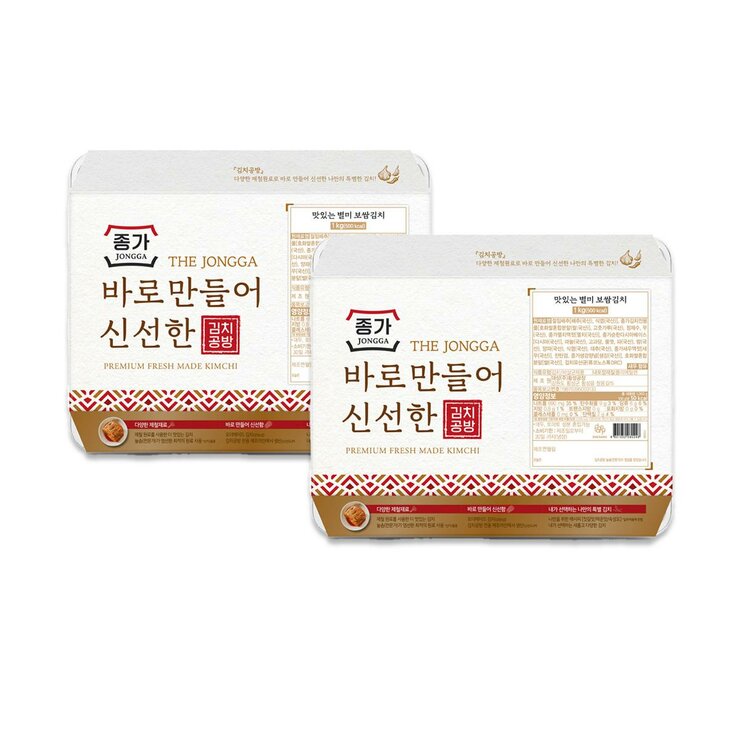 종가 김치공방 보쌈김치 1kg x 2