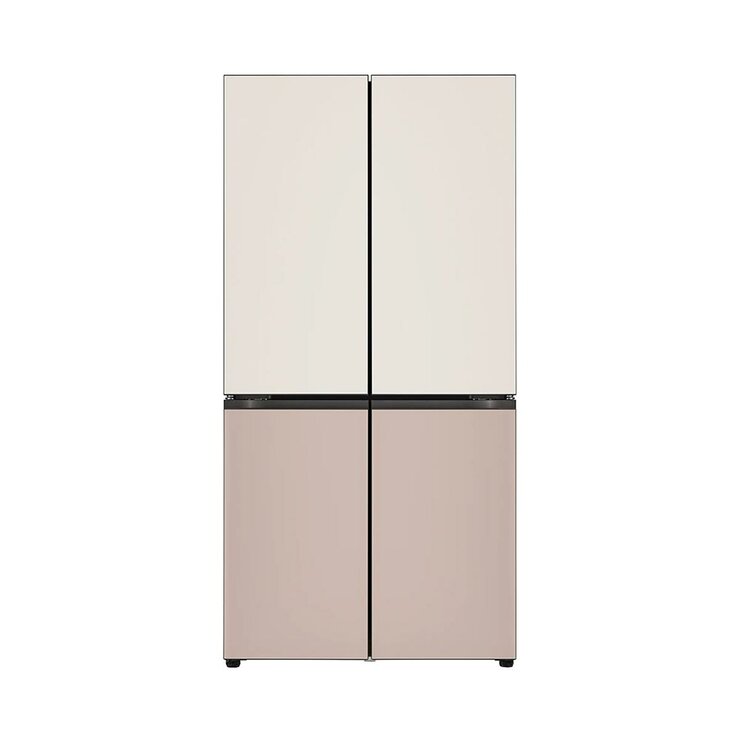 LG 오브제 AI 냉장고 870L, 글라스 토프/아몬드