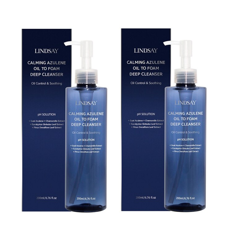 린제이 카밍 아줄렌 오일 1 폼 클렌저 200ml x 2
