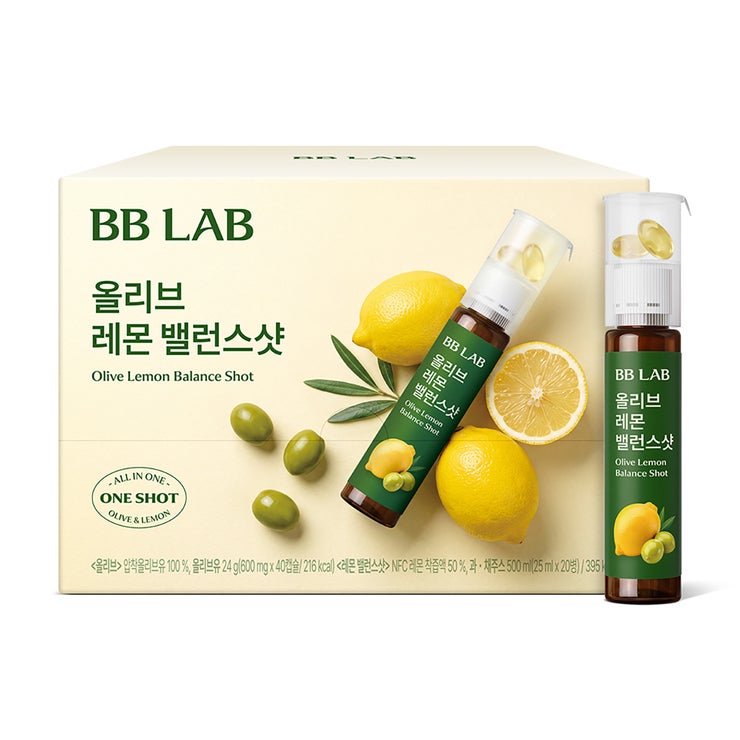 뉴트리원 BB Lab 올리브 레몬 밸런스 샷 20병