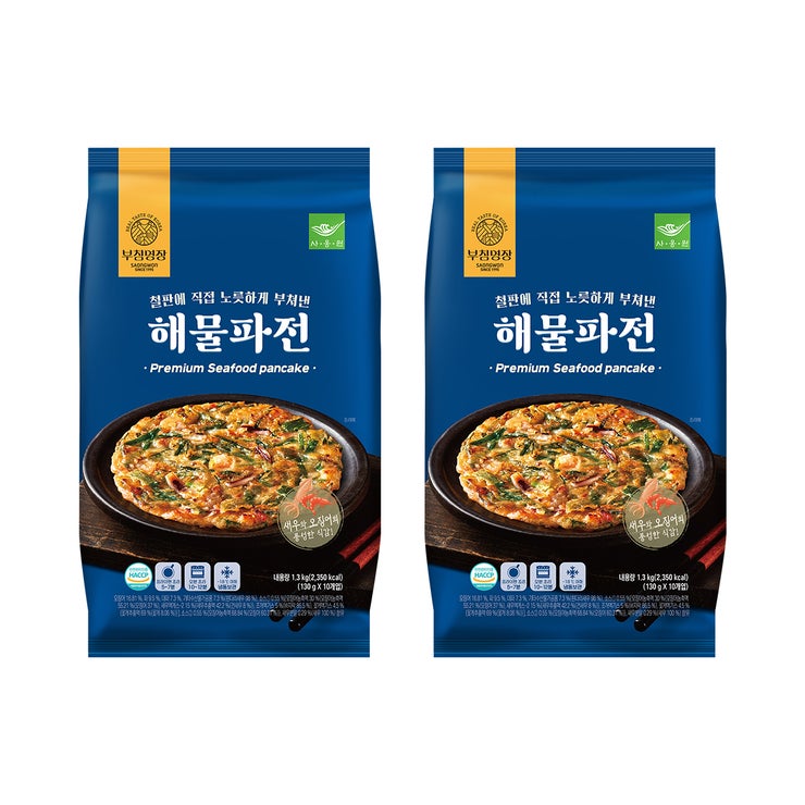 사옹원 부침명장 해물파전 130g x 10 x 2