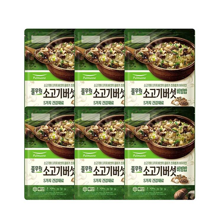 소고기버섯비빔밥 424g x 6 (2544g)