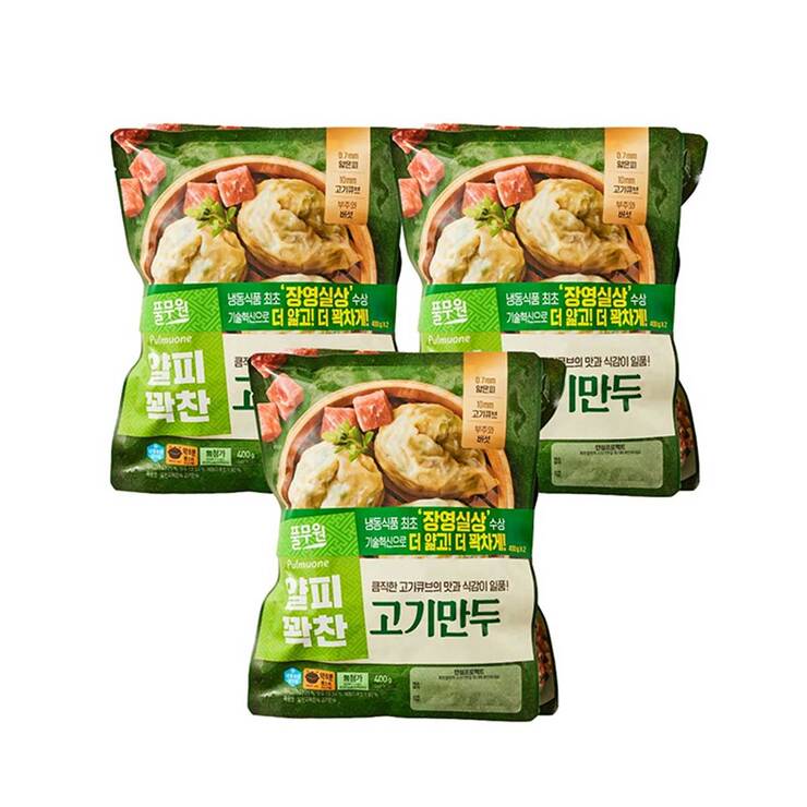 얇은피 고기만두 400g x 2 x 3 (2400g)