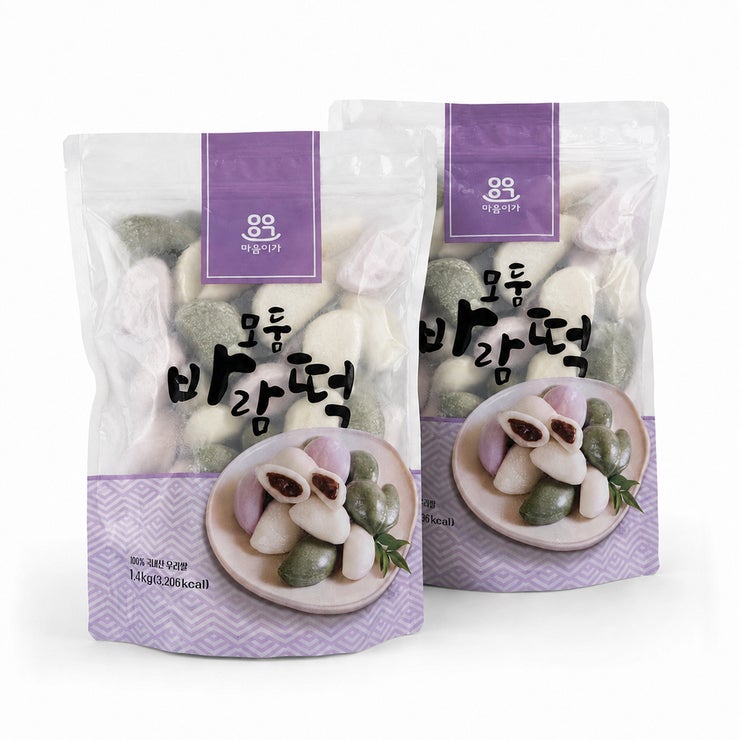 마음이가 모둠 바람떡 1.4KG x 2