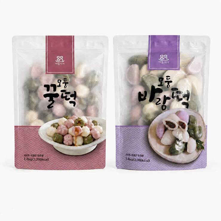마음이가 모둠 꿀떡1.4kg & 바람떡 1.4kg
