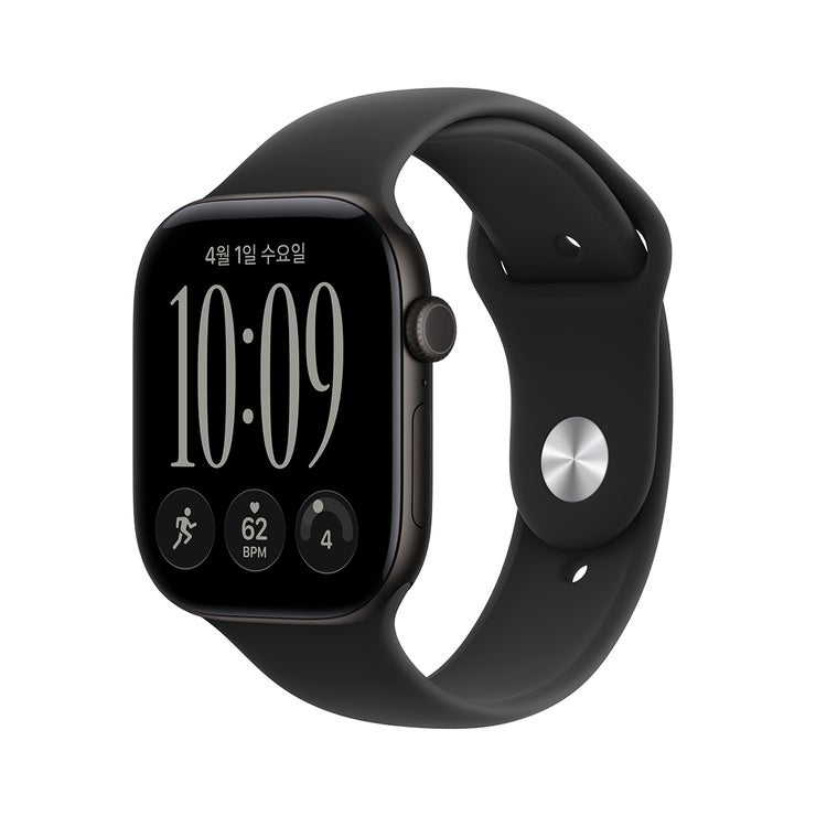 Apple 워치 시리즈 12 GPS 46mm 블랙