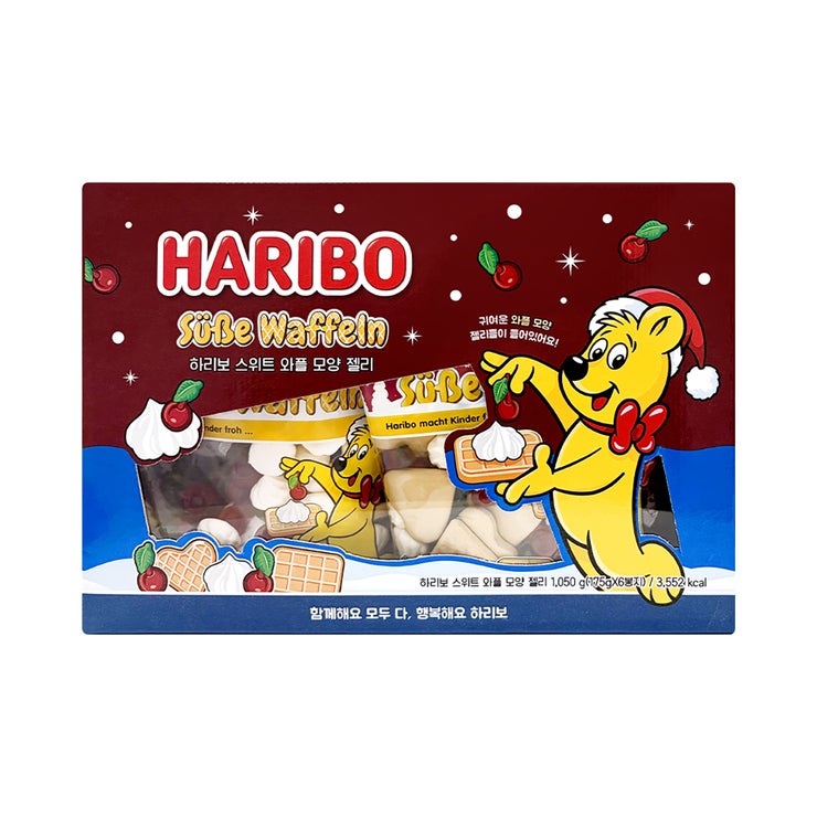 하리보 스위트 와플 모양 젤리 1,050g