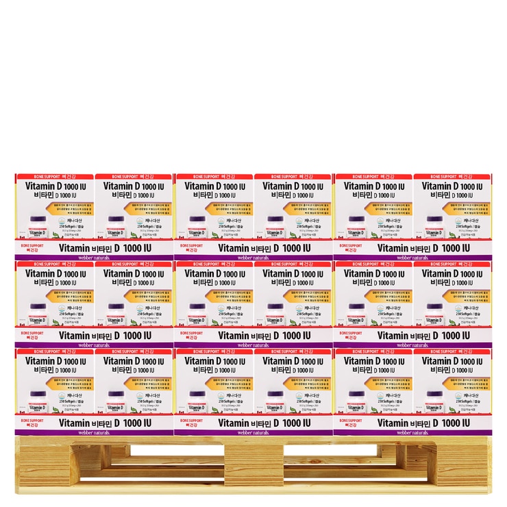 웨버 내추럴 비타민D 205mg x 250캡슐x 360개