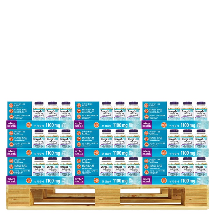 웨버네츄럴오메가프로/1,390mg x 180캡슐x 243개