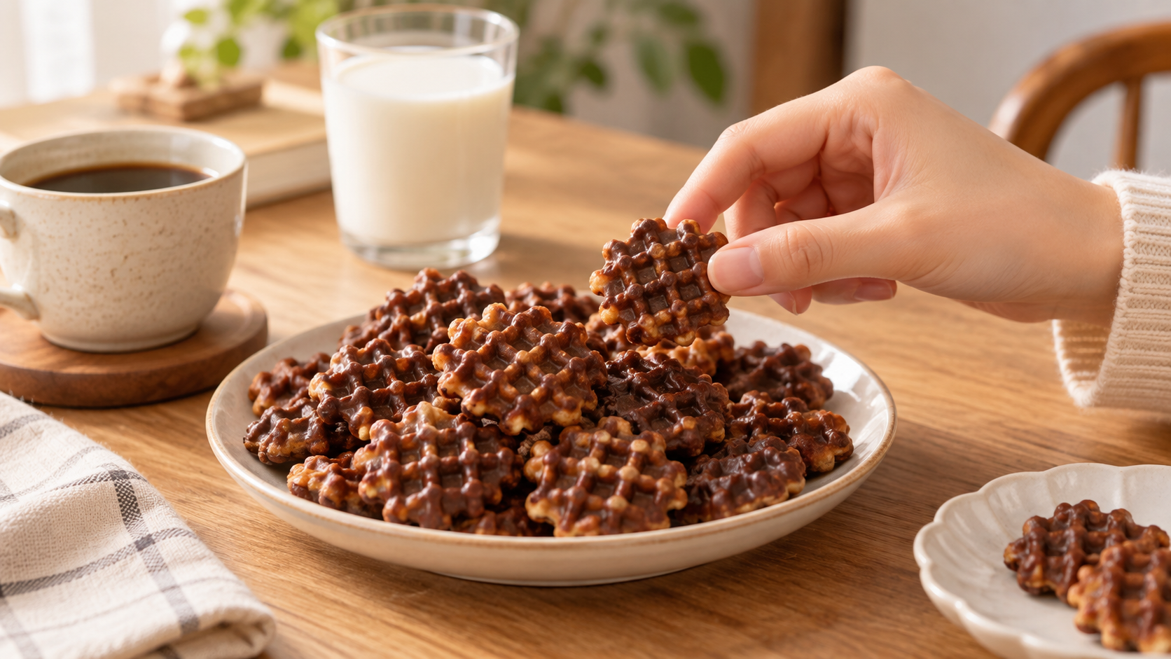 한입에 쏙, 커피부터 아이스크림까지… WAFFLEMEISTER 와플바이츠700G 실제 매물 리뷰 상세 이미지 1