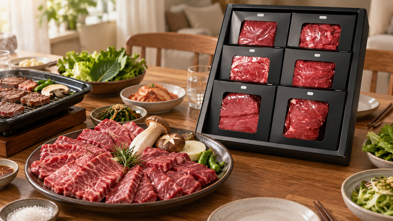 한우1등급 모둠구이 선물세트 1.8KG 실제 매물 리뷰, 구이용 모둠 구성 살펴보기 상세 이미지 1