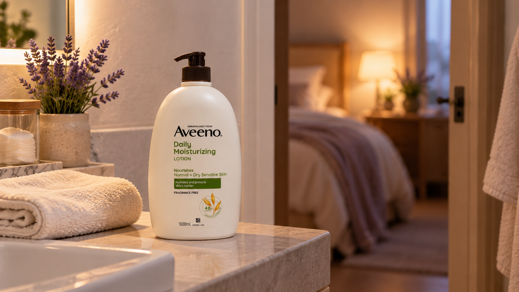 AVEENO 아비노 바디로션 1000ML 무향·라벤더향 실제 매물 리뷰, 샤워 후 보습 루틴에 어울릴까? 상세 이미지 2