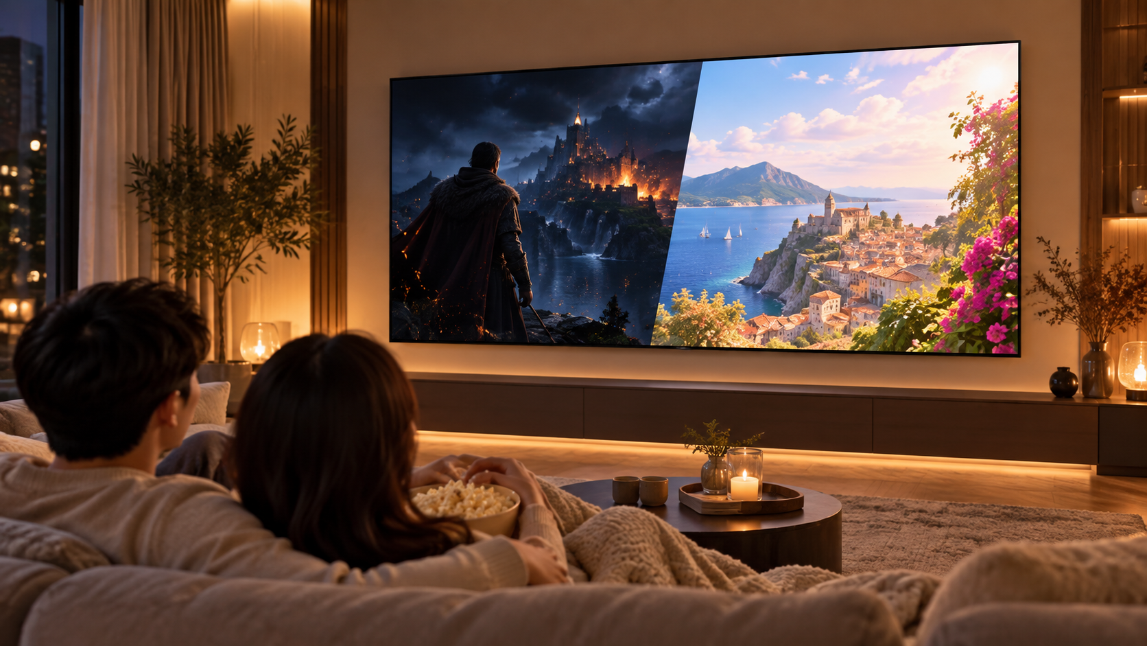 거실 홈 시네마를 채우는 85형 214cm, SAMSUNG MINI LED TV 실제 매물 리뷰 상세 이미지 1
