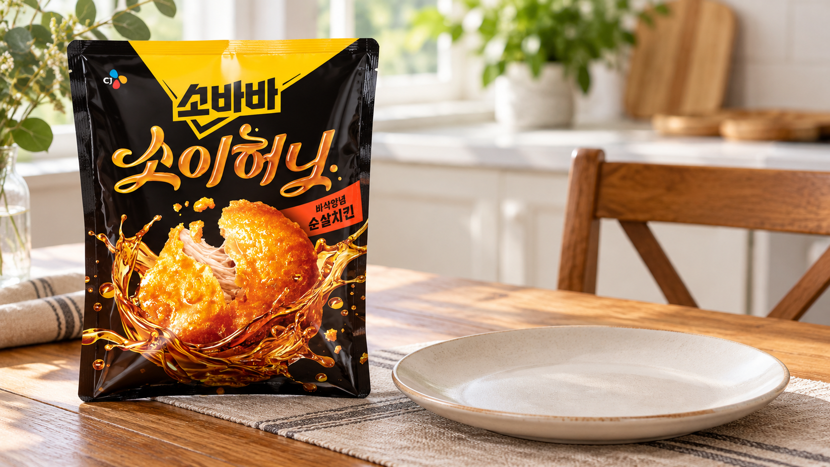 고메 소바바 소이허니 순살 1100G, 포장 형태와 상품 소개 문구 정리 상세 이미지 2