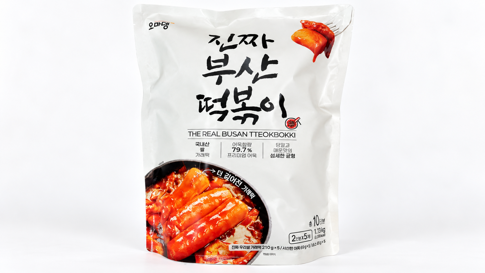 오마뎅 진짜 부산떡볶이 352GX5, 2인분씩 나눈 5봉 구성