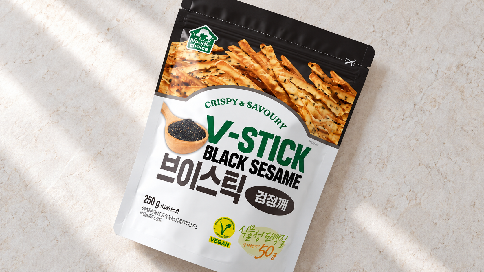 BALANCE GROW 브이스틱 검정깨 250G, 파우치와 비건 표기 정리 상세 이미지 1