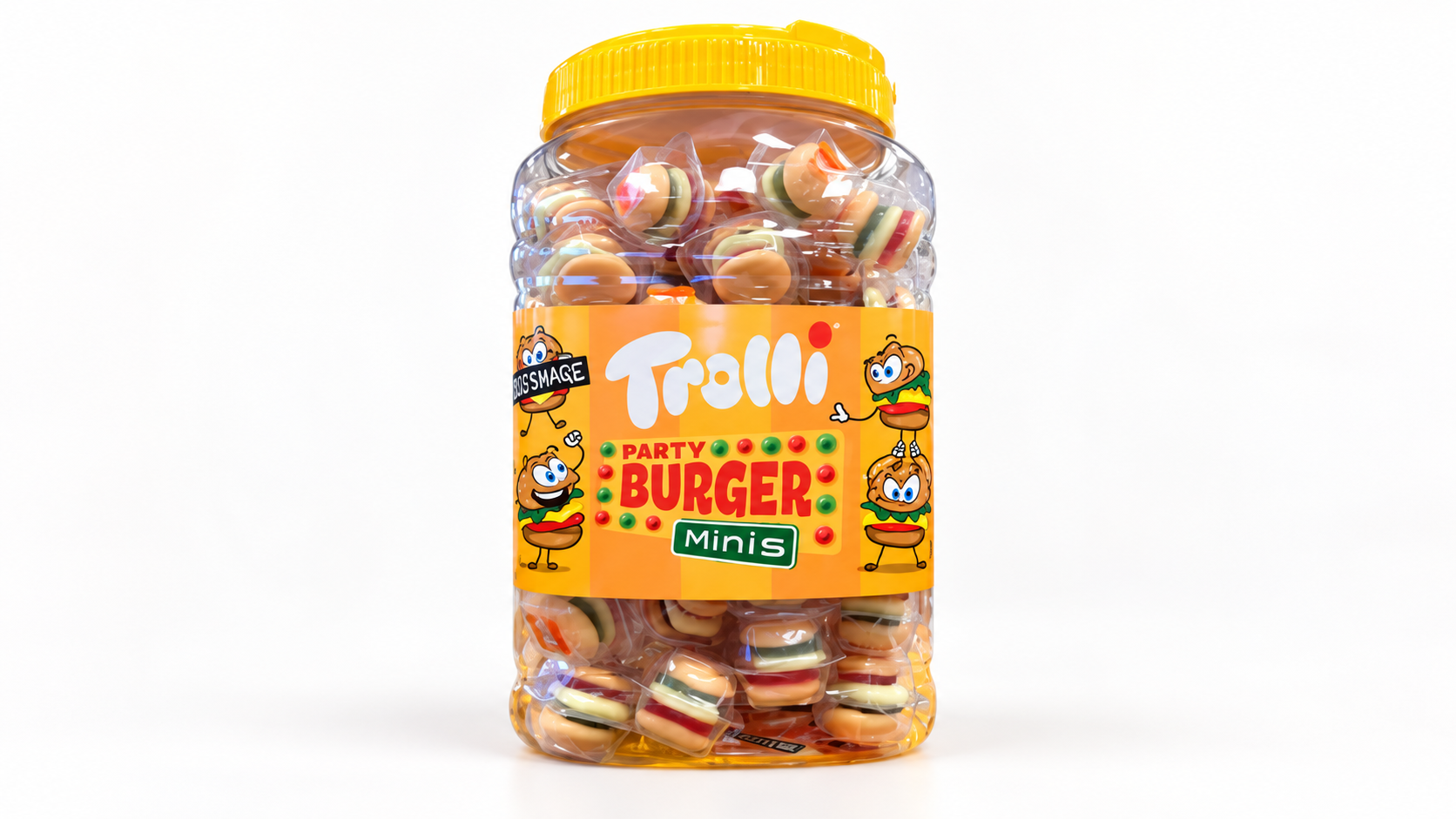 TROLLI 미니 버거 젤리 900G, 용기 형태와 포장 표기 정리