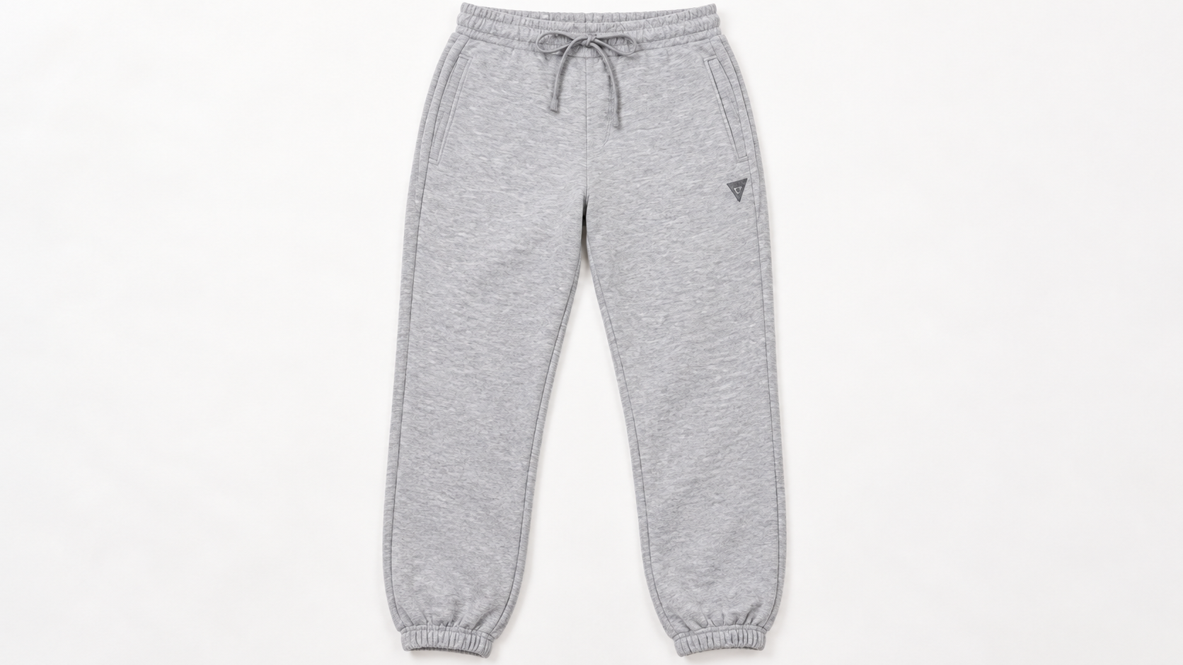 GUESS 여성 기모바지 S·M·L ASIAN SIZE, 조거형 밑단과 허리 디테일 상세 이미지 1